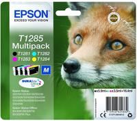Genuine Epson Fox T1285 MP 4 Pack Cartridge SX130 SX125 LOT NEW FREE DELIVERY