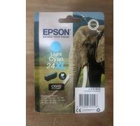 Epson Elephant Singlepack Light Cyan 24XL Claria Photo HD Ink