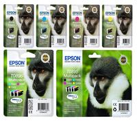 Genuine Epson Monkey Ink Cartridge, Stylus SX115, SX200, SX205, SX400 SX405, LOT