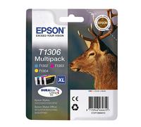 Epson T1306 Genuine/Original 3 Ink Cartridges For SX525WD SX535WD SX620FW WF7525