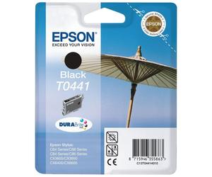 Genuine Epson T0441 DuraBrite Black Ink jet Print Cartridge, TO441, C13T04414010