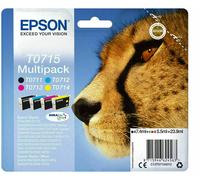 Genuine Epson T0711-12-13-14-15 CMYK Cheetah Inks for S20 SX205 DX9400 Lot