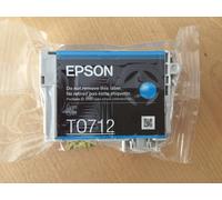 Genuine Epson T0712 Cyan Cartridge Vacuum Sealed, Original OEM Cheetah Ink TO712