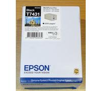 GENUINE EPSON T7431 Black ink cartridge ORIGINAL unopened box dated Nov' 2024