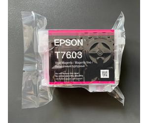 Genuine EPSON T7603 Ink - VIVID MAGENTA / SURECOLOR SC-P600 (INC VAT)