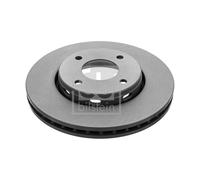 2x Brake disc Front Axle internally vented 44120 FEBI BILSTEIN for MITSUBISHI