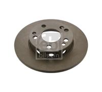 Genuine Febi 5 Stud Front Solid Coated Brake Discs - 08543