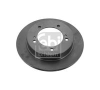 Genuine Febi 5 Stud Front Solid Coated Brake Discs - 10869