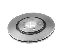 Genuine Febi 5 Stud Front Vented Coated Brake Discs - 06548
