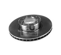 Genuine Febi 5 Stud Front Vented Coated Brake Discs - 06857