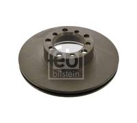 Genuine Febi 5 Stud Front Vented Coated Brake Discs - 08545