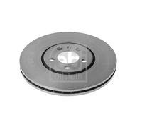 Genuine Febi 5 Stud Front Vented Coated Brake Discs - 11205