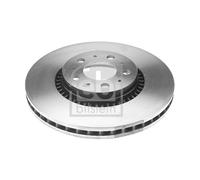 Genuine Febi 5 Stud Front Vented Coated Brake Discs - 18050