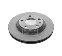 Genuine Febi 5 Stud Front Vented Coated Brake Discs - 18398