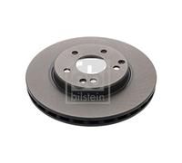 Genuine Febi 5 Stud Front Vented Coated Brake Discs - 18886