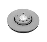 Genuine Febi 5 Stud Front Vented Coated Brake Discs - 23550