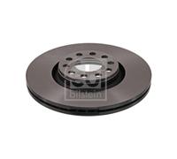 Genuine Febi 5 Stud Front Vented Coated Brake Discs - 23960