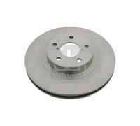 Genuine Febi 5 Stud Front Vented Coated Brake Discs - 26049