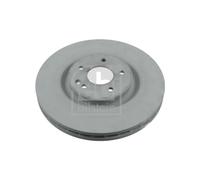 Genuine Febi 5 Stud Front Vented Coated Brake Discs - 26106