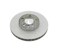 Genuine Febi 5 Stud Front Vented Coated Brake Discs - 26118