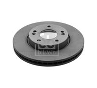 Genuine Febi 5 Stud Front Vented Coated Brake Discs - 31470