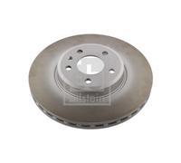 Genuine Febi 5 Stud Front Vented Coated Brake Discs - 36232