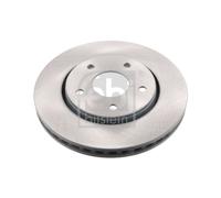 Genuine Febi 5 Stud Front Vented Coated Brake Discs - 43935