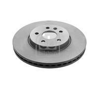 Genuine Febi 5 Stud Front Vented Coated Brake Discs - 43987