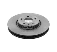 Genuine Febi 5 Stud Front Vented Coated High Carbon Brake Discs - 44022