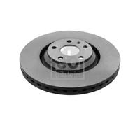 Genuine Febi 5 Stud Front Vented Coated High Carbon Brake Discs - 44031