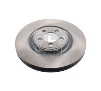 Genuine Febi 5 Stud Front Vented Coated High Carbon Brake Discs - 44134