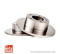 Genuine Febi 5 Stud Rear Solid Brake Discs - 104852