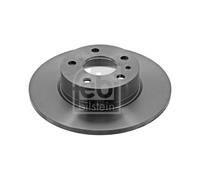 Genuine Febi 5 Stud Rear Solid Brake Discs - 14079