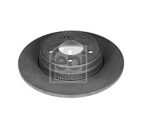 Genuine Febi 5 Stud Rear Solid Coated Brake Discs - 04628