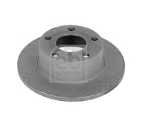 Genuine Febi 5 Stud Rear Solid Coated Brake Discs - 09076