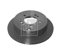 Genuine Febi 5 Stud Rear Solid Coated Brake Discs - 31362