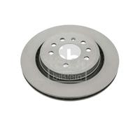 Genuine Febi 5 Stud Rear Vented Coated Brake Discs - 23545