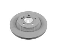 Genuine Febi 5 Stud Rear Vented Coated Brake Discs - 26108