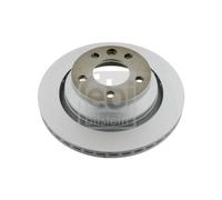 Genuine Febi 5 Stud Rear Vented Coated Brake Discs - 28164