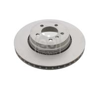 Genuine Febi 5 Stud Rear Vented Coated Brake Discs - 31723