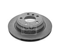 Genuine Febi 5 Stud Rear Vented Coated Brake Discs - 43868
