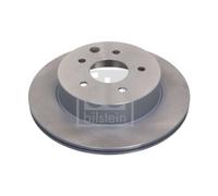 Genuine Febi 5 Stud Rear Vented Coated Brake Discs - 44119