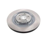 Genuine Febi 5 Stud Rear Vented Coated High Carbon Brake Discs - 44137