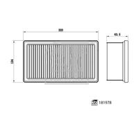 Genuine Febi Air Filter Service Replacement Insert - 181978