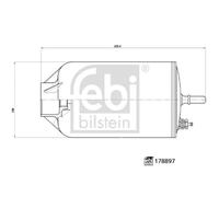 Genuine Febi In-Line Fuel Filter - 178897
