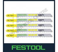 Genuine Festool 204260 Clean Cut Wood Jigsaw Blade S 75/4 FS/5 Pack of 5