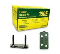 Genuine Flexco 190E Quick-Fit Conveyor Belt Fasteners | #20001 | Steel | Box of 25 | 5/16" to 9/16" | Includes Bonus Belt Smart Belt Repair Gauge - Durable & Reliable Fastening Solution