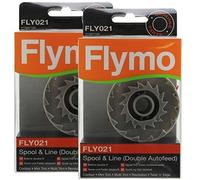 Genuine FLYMO Revolution 2500 Strimmer Spool & Line Double Autofeed (Pack of 2, FLY021)