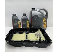 GENUINE FOR MERCEDES BENZ 9G TRONIC 9 SPEED 725.0 AUTOMATIC TRANSMISSION SUMP PAN FILTER WITH SCREWS AND MB236.17 OIL 7 LITRE GEARBOX SERVICE KIT