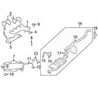 Genuine Ford Motor Co Exhaust Clamp W712478S300